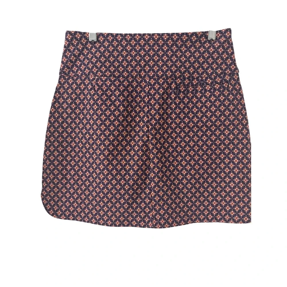 Walter Hagen Womens M P11 17 Sculpt Skort Foulard Ether Navy Peach WGH17460P NWT